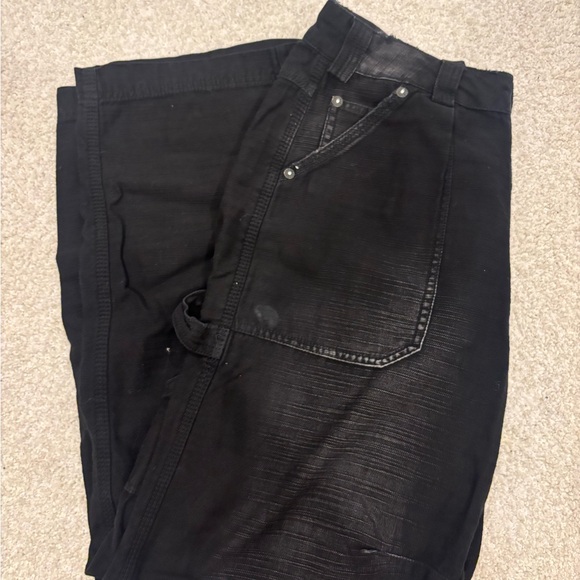 Free People Women's Black Relaxed Jeans - Picture 3 of 3